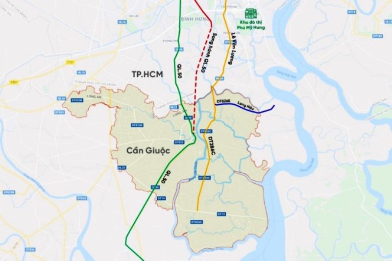 4 công trình giao thông trọng điểm kết nối trực tiếp TP HCM - Cần Giuộc