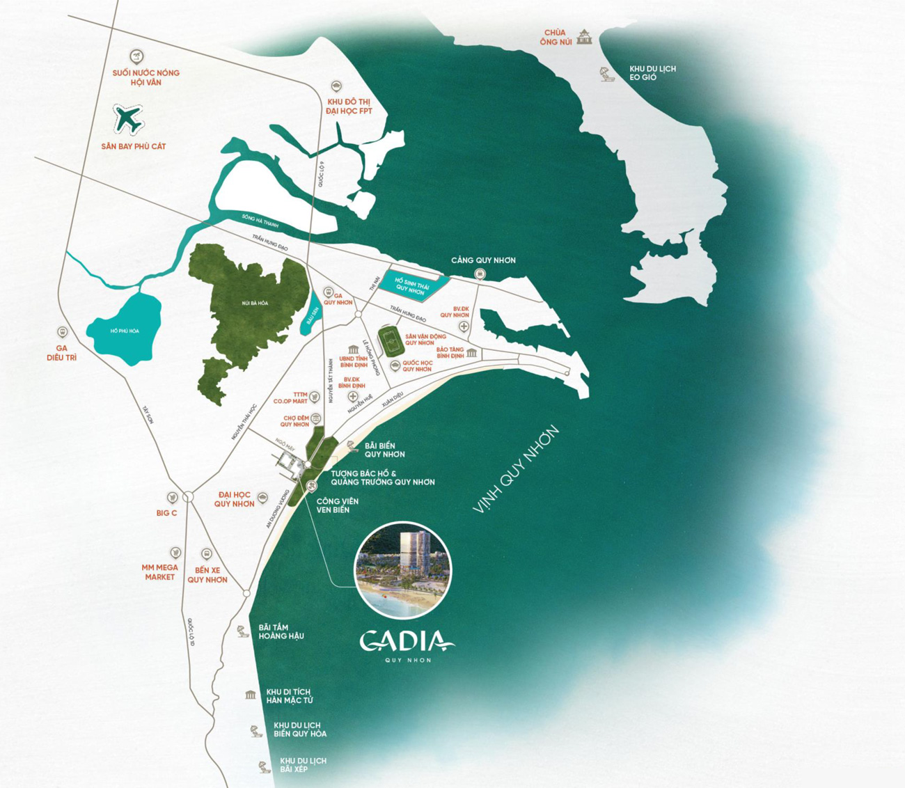 VỊ TRÍ CADIA QUY NHƠN