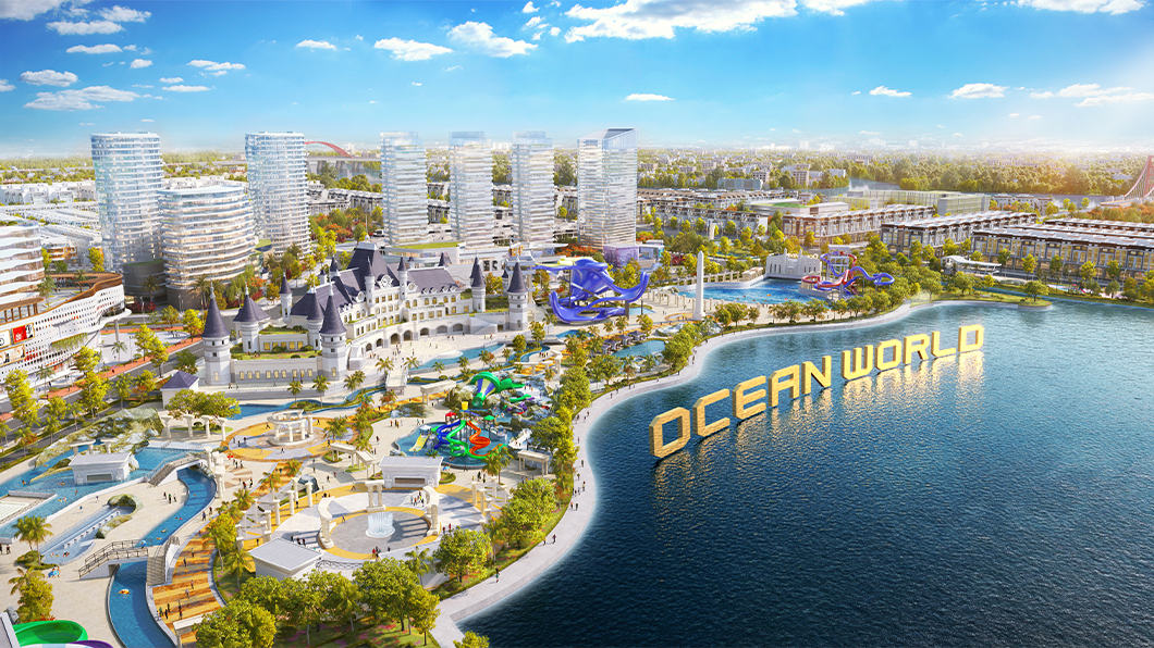 Khu công viên ven sông Vạn Phúc City