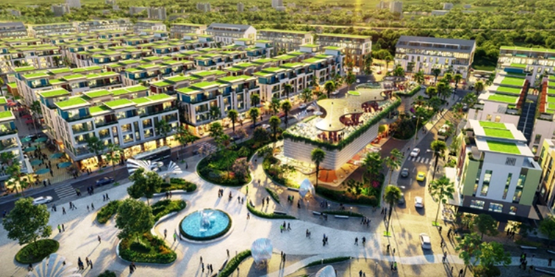 Phối cảnh phố đi bộ Meyhomes Phú Quốc